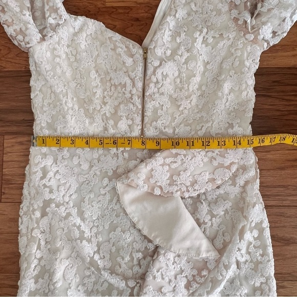 Self-Portrait Textured Cream Off-Shoulder Mini Dress - Picture 11 of 15